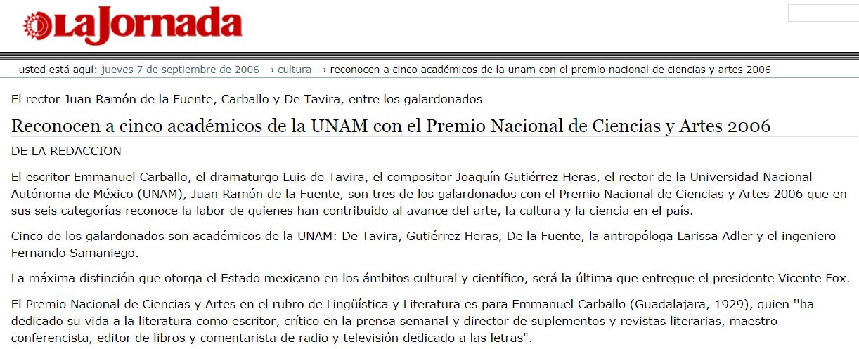 premio NCyA 2006